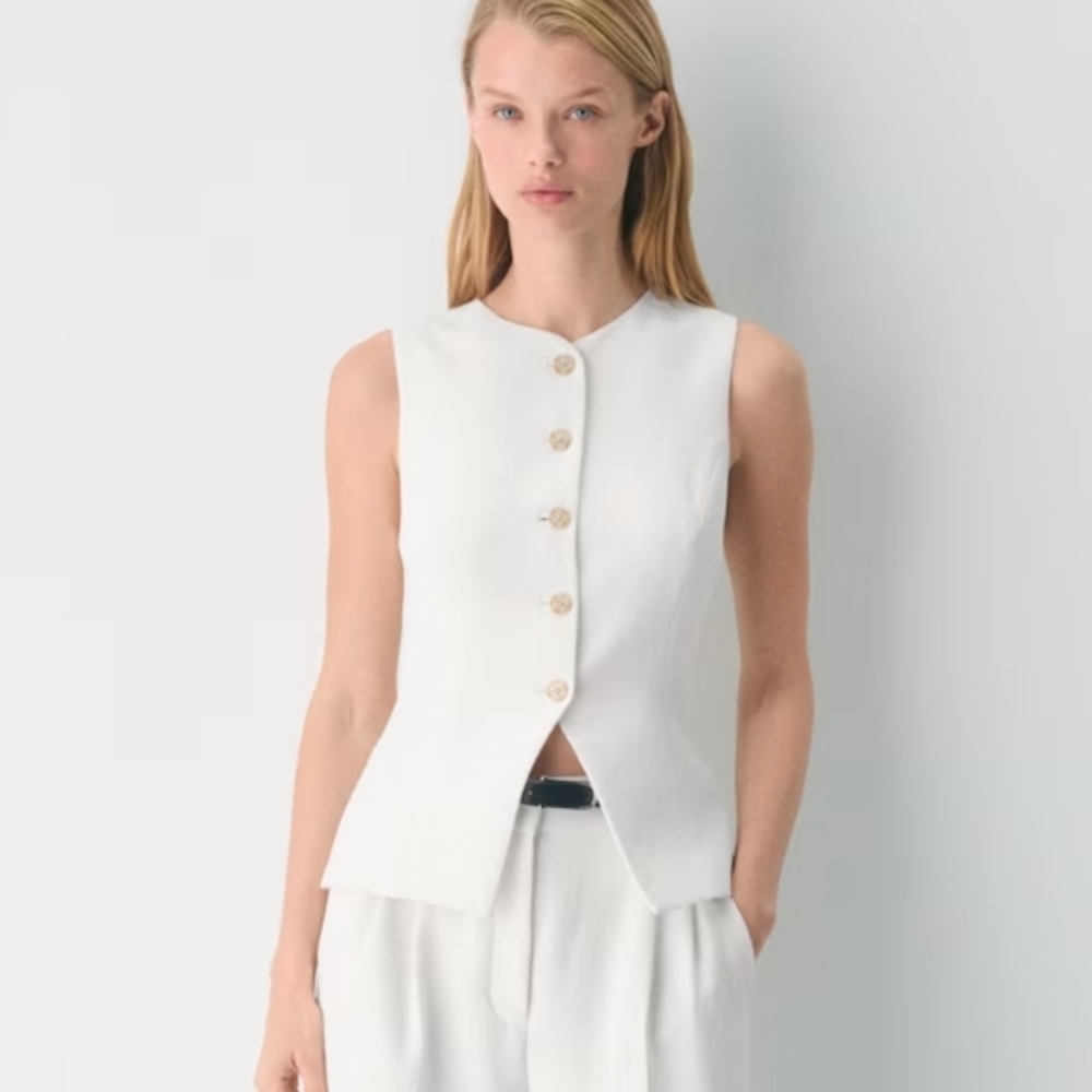 Wilfred Ivory Sleeveless Blouse